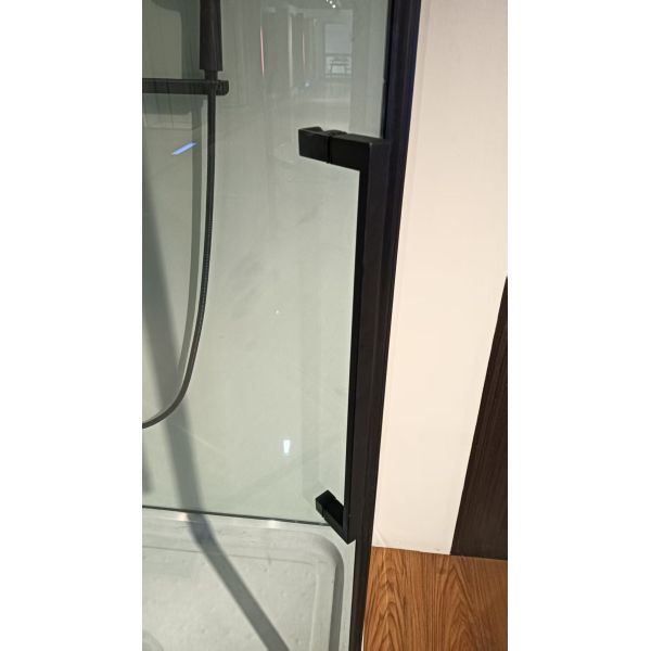 Fashionable and concise Black paint aluminum alloy frame shower cabin