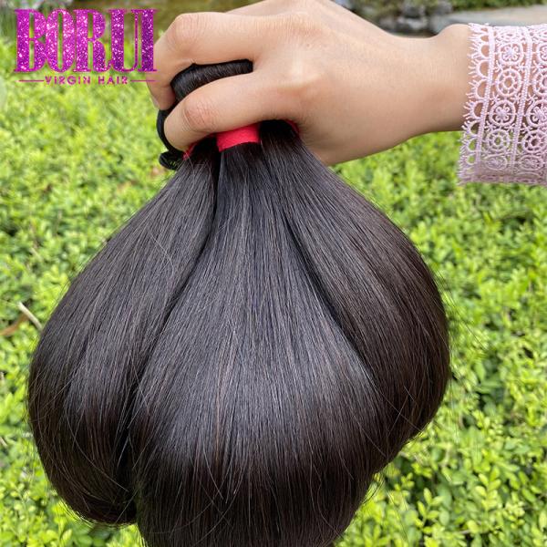 Peruvian Straight Hair Bundles , Peruvian Straight Hair With Closure 8-30