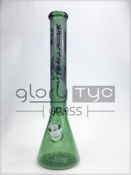 Hot Beaker Heady Glass Water Pipes , Glass Tobacco Pipe 12 Inch