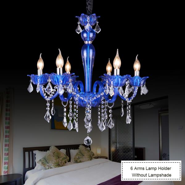 Votive Crystal chandelier Blue Color For Home Lighting (WH-CY-147)