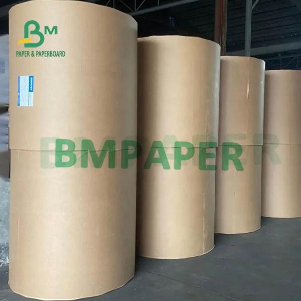 70gsm Extensible Unbleached Kraft Paper Rolls For Cement Bag 1020mm 510mm