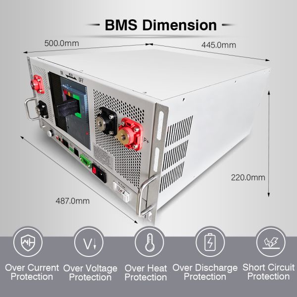 GCE HV BMS DIY KIT With Active/Passive Equalizing With 50S Slave BMU LiFePO4 Battery High Voltage BMS 400S 1280V 400A Master BMS