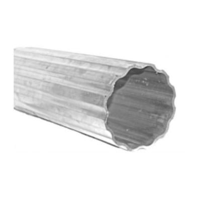 Extruded Fluted Aluminium Tube Profiles Mill Finish 54mm Diameter Heat Tube