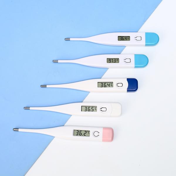 Termómetro digital electrónico oral y rectal para la temperatura corporal con pantalla LCD