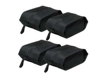 Waterproof 600D Non Woven Shopping Bag Oxford Travel Shoe Storage Organizer With Zipper Closure