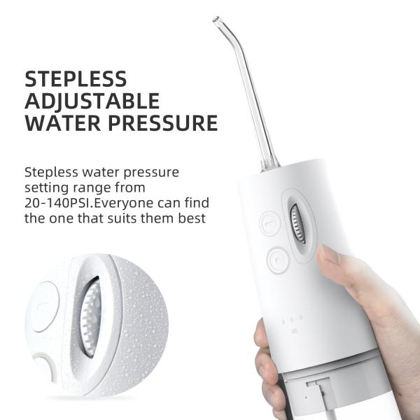 3 água oral dental portátil Jet Teeth Cleaner de Irrigator 2000mAh dos modos