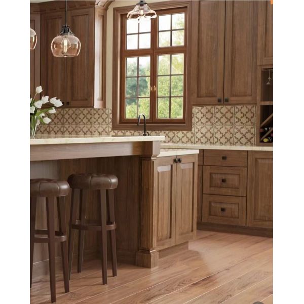Elegance Smooth Melamine Kitchen Cabinet Waterproof Kitchen Cupboards ODM