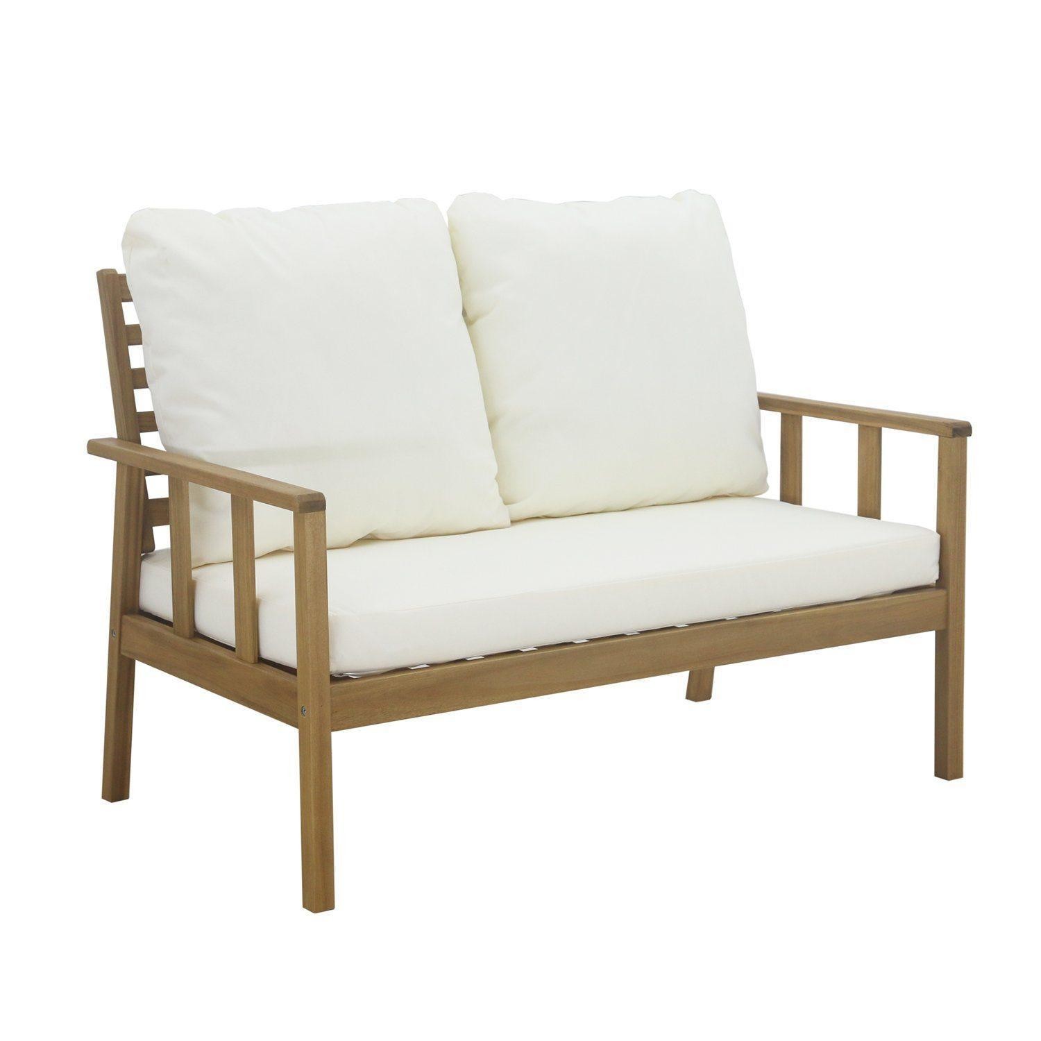 Patio Solid Wood Garden Set Teak Wood Outdoor Furniture Sofa Set Garden Lounge Chair