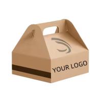 Wholesale Custom Eco-Friendly Burger Boxes - Greaseproof Kraft Paper Packaging for Fried Chicken & Takeaway