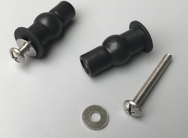 Pure Color Toilet Bowl Anchor Bolts , Toilet Tank Bolts And Washers Anti Rust