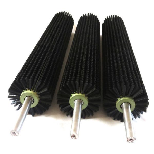 ROSH Stainless Steel Shaft Nylon Bristle Cylindrical Roller Brush