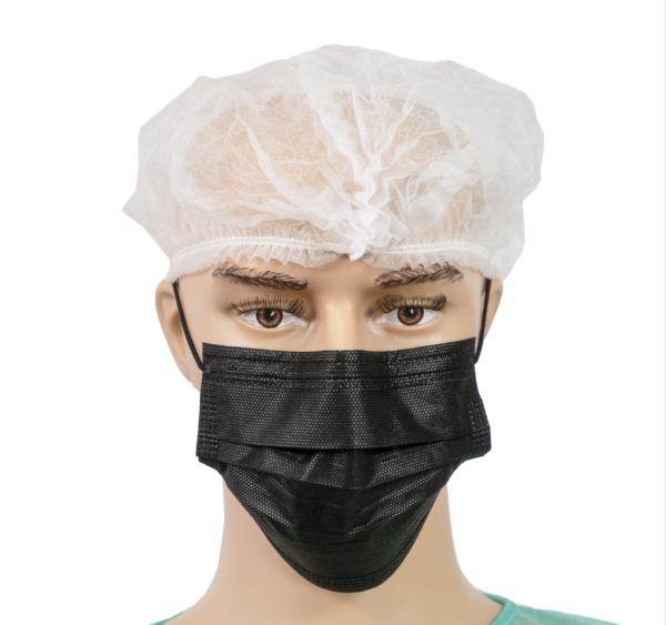 12 Gsm Disposable Medical Bouffant Caps With Double Elastic Band 21 24 Size