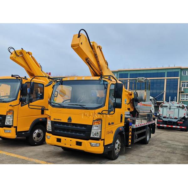 Howo 4x2 Mounted High Altitude Operation Truck Bucket Truck Aerial Working Platform Truck For Street Light Maintenance