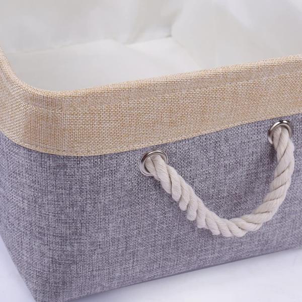 Customized Logo Acceptable Fabric Storage Basket for Clothes Storage and Organization