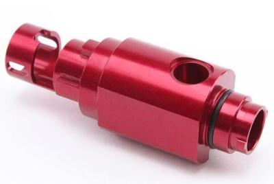 OEM Red Precision CNC Machining , Rapid CNC Machining Steel Brass Material