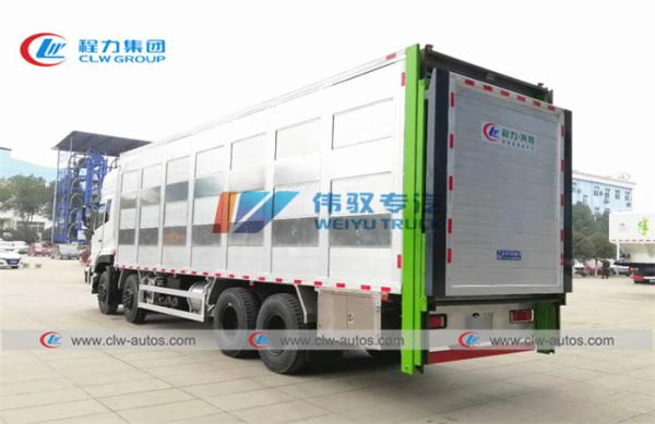 Caminhão do transporte animal das unidades de Dongfeng 8X4 120 da liga de alumínio