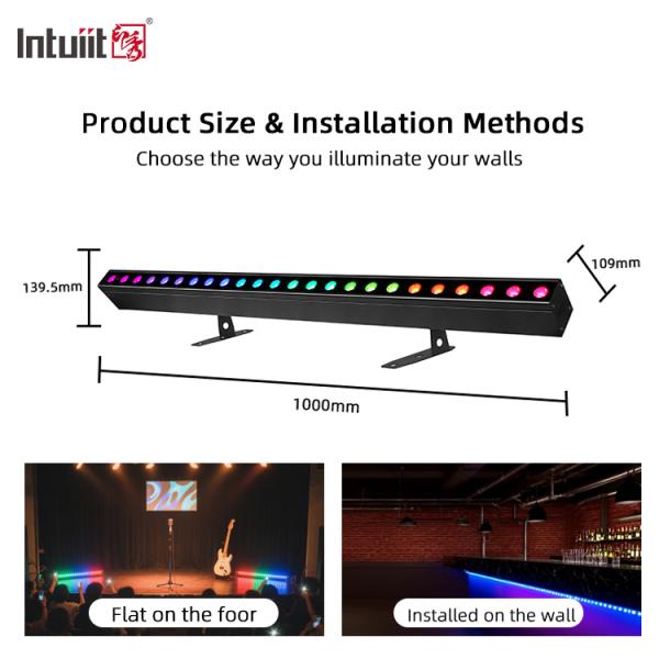 Indoor Use 24x2W RGBW Led Wall Washer Light for Wedding DJ Party High Brightness Uplights