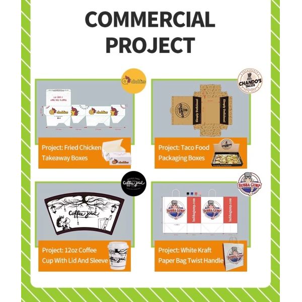 Printed Take Out Kraft Paper Food Korean Baking Sliding Rectangle Sweet Box