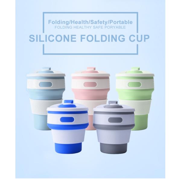 Microwavable Odorless 350ML Collapsible Silicone Coffee Cup