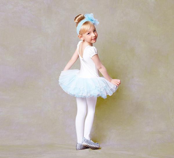 Western style girls ballet performance clothing Children training suit Ballet dress