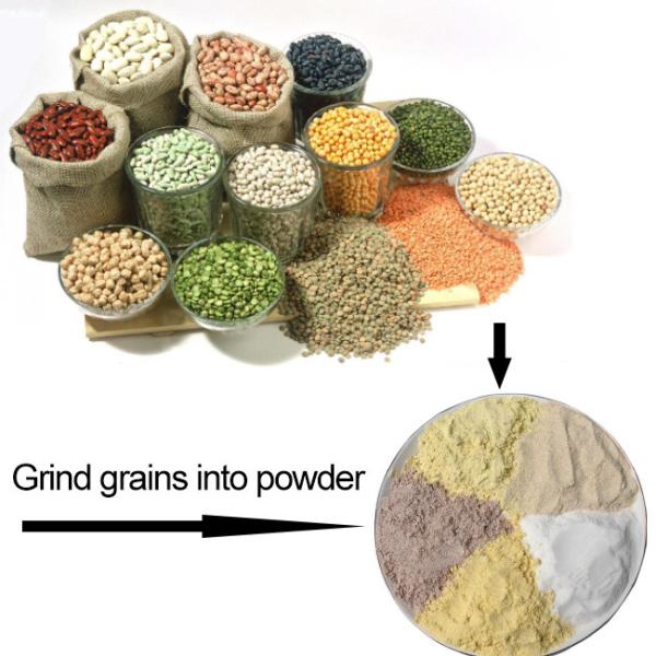 Safety Electric Grain Grinder Machine With Adjustable Speed / Fineness