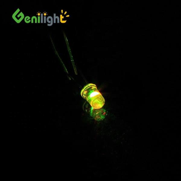 5mm Yellow Candle Light Flicker Diodes with Bright Flickering LED Light Package / Case