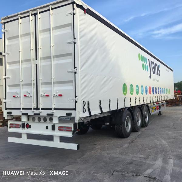 Jost E100 3 Axle 40FT Curtain Side Semi Trailer With Customization And Landing Gear