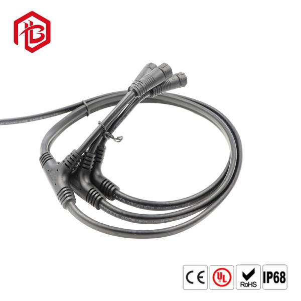 Splitter 3 пути водоустойчивых 2 3 4 5pin пластикового привязывает соединитель t для силы