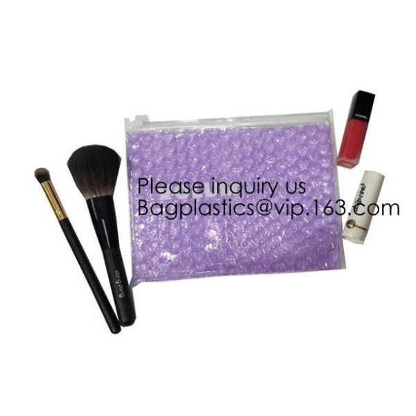 Wholesale PVC Plastic Zipper Bubble Cosmetic Bag With Custom Logo,Holographic k Bubble Bag For Cosmetic/Hologram B
