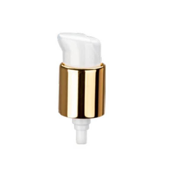 Tête de pompe en aluminium anodisée 0.15cc±0.01cc Produits de soin de la peau haut de gamme Fournir une gravure/personnalisation de couleur du LOGO