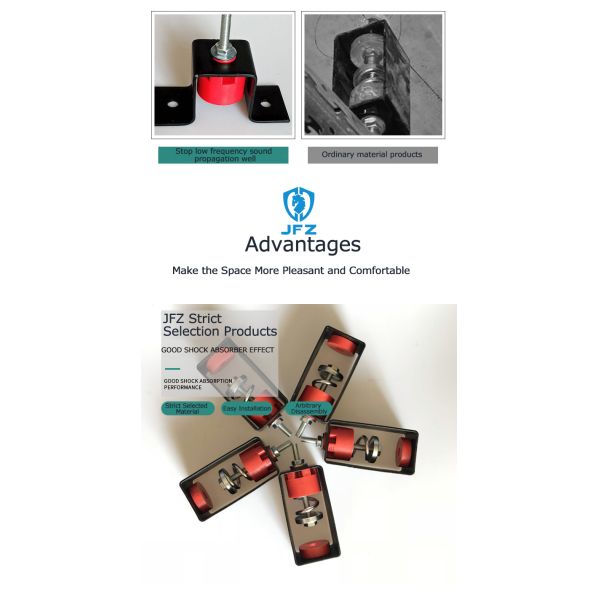 Resilient Joiner Bracket Ceiling Rubber Vibration Isolator