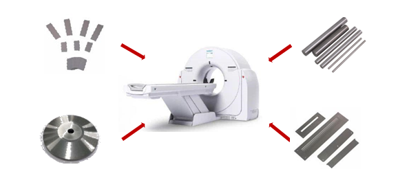ASTM B777 Tungsten Heavy Alloy WNiFe Parts For Medical Accelerator