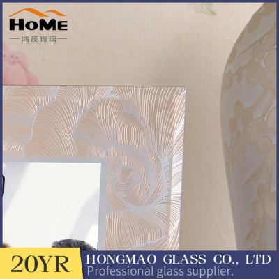 High End Glitter Glass Photo Frame For Table Decoration Environmental Friendly