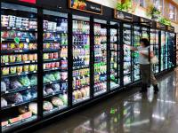 Refrigerador de vidro Frost da exposição da porta de Multideck da anti névoa livre