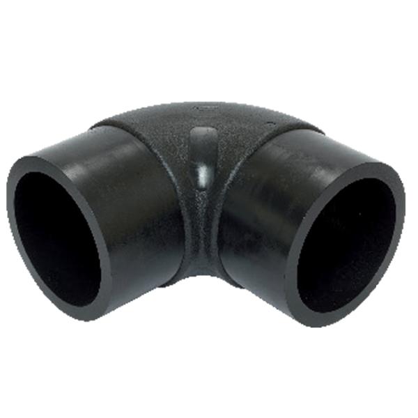 Fittings para tuberías de reducción de manga de fusión en caliente HDPE de 90°