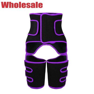 Cintura suada doce de Velcro roxo da cintura e do ajustador da coxa e ajustador suados doces MHW100118PU da coxa