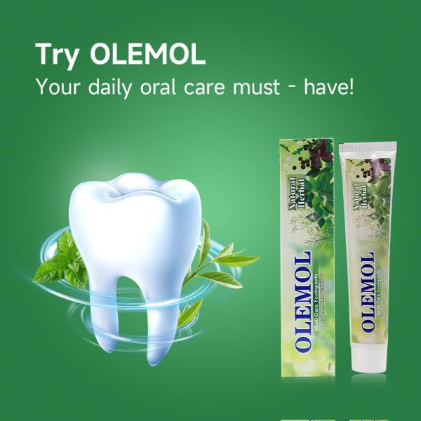 OLEMOL Multi White Toothpaste 90g - Max Whitening & Stain Removal Formula for Effective Teeth Brightening & Daily Oral Care