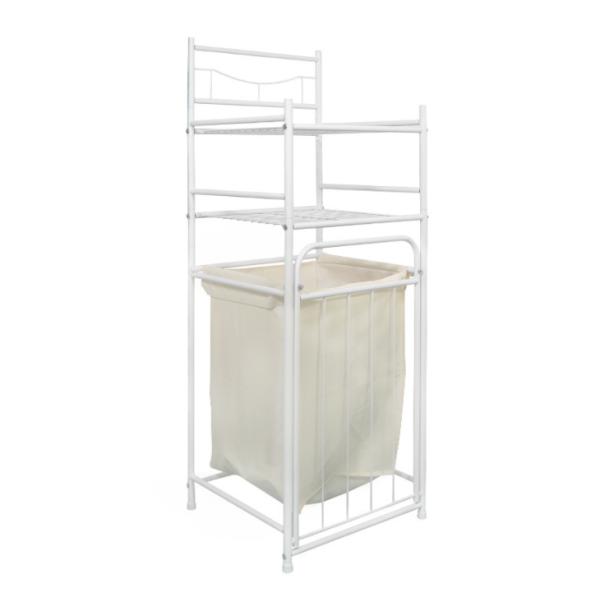 Detachable W35.5cm Steel Laundry Basket for Bathroom