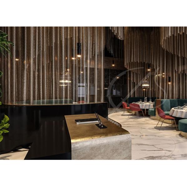 занавес Drapery катушки металла рассекателя комнаты 8*8mm во внутреннем и внешнем