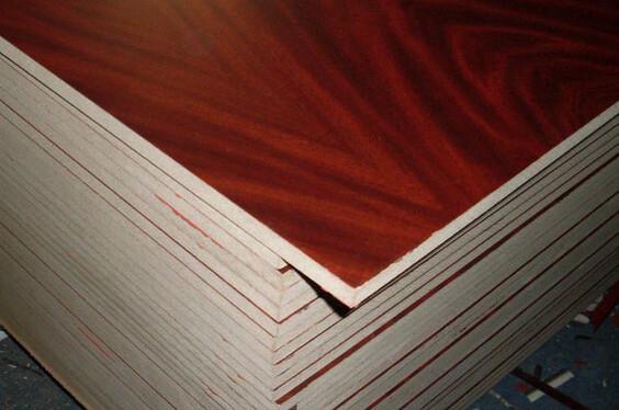 Standard Size Veneered MDF Panels / Construction Flooring MDF Wood Panelling
