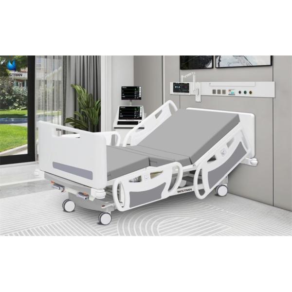Big PP Side Rail Manual Patient Care Bed For Hospital Backrest Leg Rest Adjustment