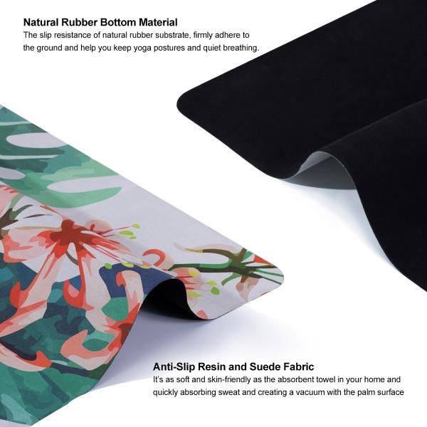 Natural Rubber Extra Thin Yoga Mat / Exercise Floor Travel Fitness Mat