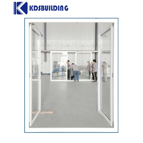 KDSConstrucción Moderno diseño PVC Baño Vidrio congelado Puertas interiores