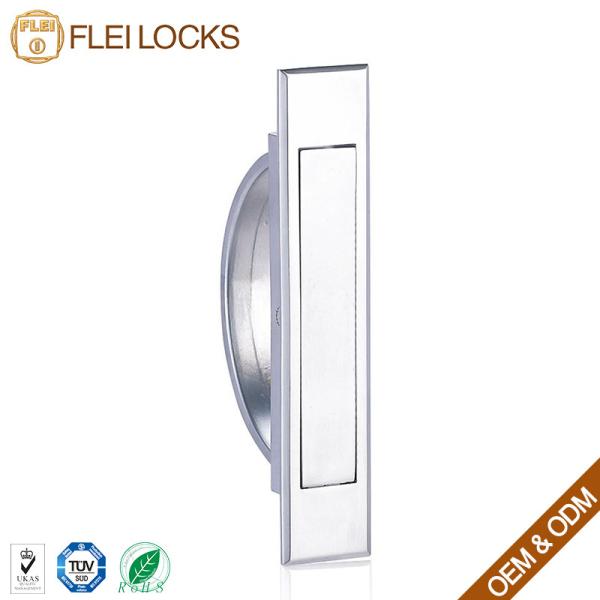 Quarter Turn Hidden Cabinet Handles , Cylinder Cabinet Handle Locks