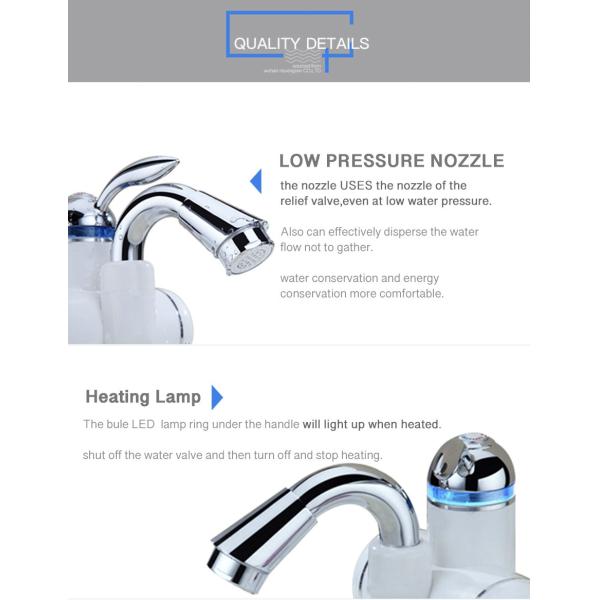 SS304 Tankless горячий Faucet 2-3L/Min цифровым управлением водопроводного крана IPX4 электрический