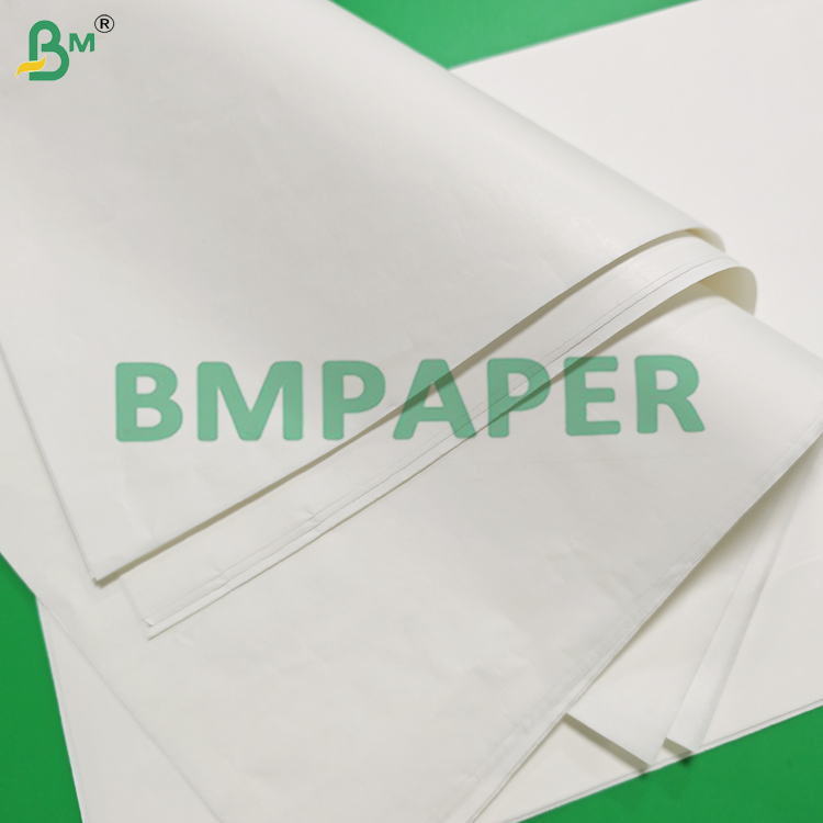30g 60g MG Machine Glazed Bleached Kraft Paper For Flour Packaging 72cm 120cm