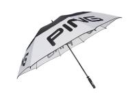 Dos guarda-chuvas Windproof brancos pretos do golfe dos homens quadro de pouco peso da fibra de vidro
