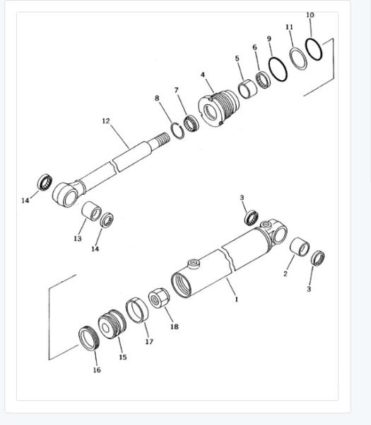 707-98-11120 7079811120 Clam Cylinder Seal Kit For KOMATSU WA40 WA50