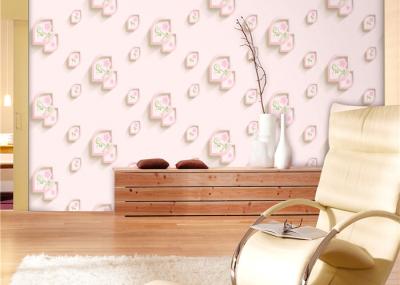Eco-Friendly Low Flammability Living Room Wallpaper , Interior Decorating Wallpaper