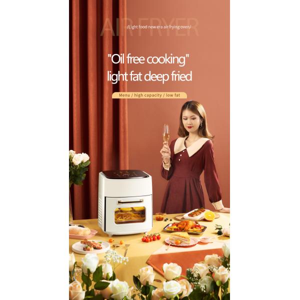 Kitchen Electric Deep Fryer 12L 15L Air Fryer Oven with Digital Control Thermostat